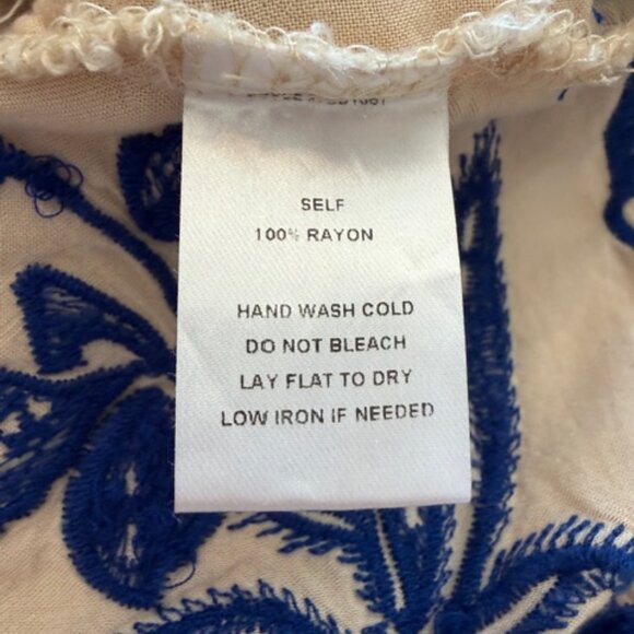 Soieblu Womens Beach Cover-up Embroidered Crochet Lace Size M Boho/Folk Beach - Picture 8 of 9